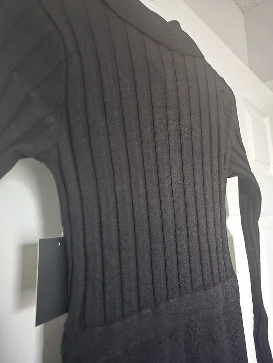 NWT JLUXLABEL Black Emma Knit Maxi Dress (S) - Picture 9 of 9